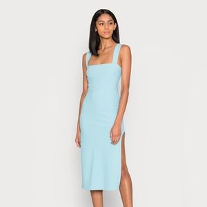 Abercrombie & Fitch wide strap slim midi dress